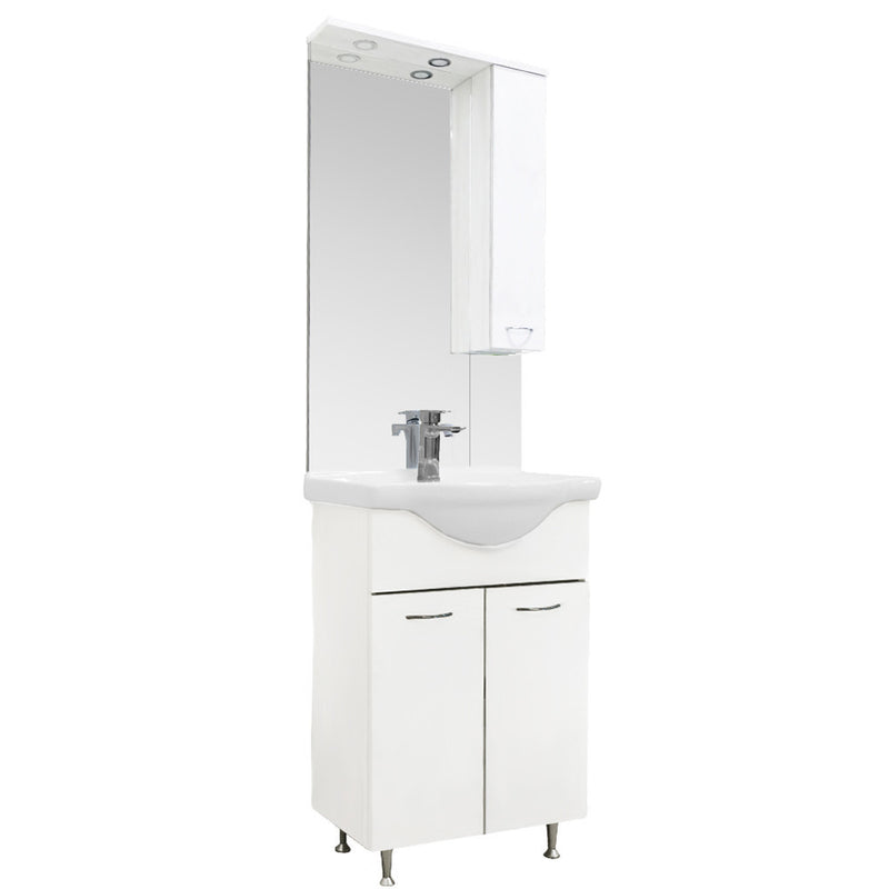 Leziter Set mobilier baie Vanessa 55, alb