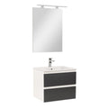 Leziter Set mobilier baie Vario Forte 60, alb-antracit