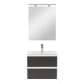 Leziter Set mobilier baie Vario Forte 60, alb-antracit