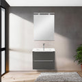 Leziter Masca chiuveta baie Vario Trim 60 cu lavoar, alb-antracit