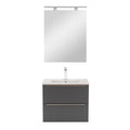 Leziter Set mobilier baie Vario Trim 60, stejar-antracit