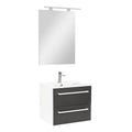 Leziter Set mobilier baie Vario Clam 60, alb-antracit