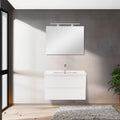 Leziter Set mobilier baie Vario Forte 80, alb-alb