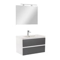 Leziter Set mobilier baie Vario Forte 80, alb-antracit