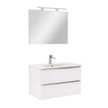 Leziter Set mobilier baie Vario Trim 80, alb-alb