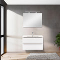 Leziter Set mobilier baie Vario Trim 80, alb-alb