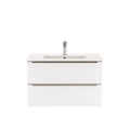 Leziter Masca chiuveta baie Vario Trim 80 cu lavoar, alb-alb