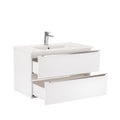 Leziter Masca chiuveta baie Vario Trim 80 cu lavoar, alb-alb