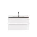 Leziter Masca chiuveta baie Vario Trim 80 cu lavoar, antracit-alb
