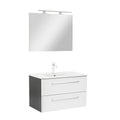 Leziter Set mobilier baie Vario Clam 80, antracit-alb