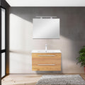 Leziter Set mobilier baie Vario Clam 80, antracit-stejar