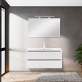 Leziter Masca chiuveta baie Vario Trim 100 cu lavoar, antracit-alb