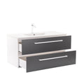 Leziter Masca chiuveta baie Vario Clam 100 cu lavoar, alb-antracit