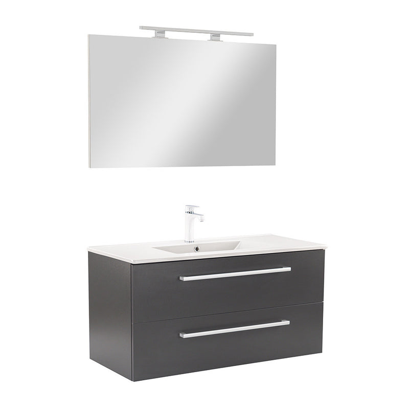 Leziter Set mobilier baie Vario Clam 100, antracit-antracit
