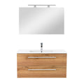 Leziter Set mobilier baie Vario Clam 100, stejar-stejar
