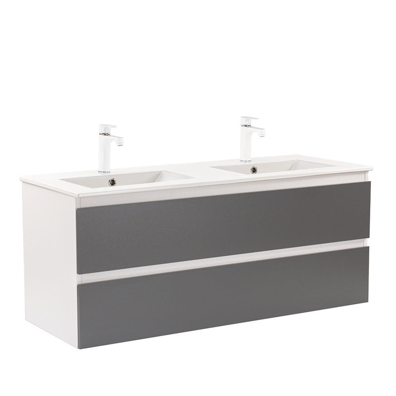 Leziter Masca chiuveta baie Vario Forte 120 cu lavoar, alb-antracit