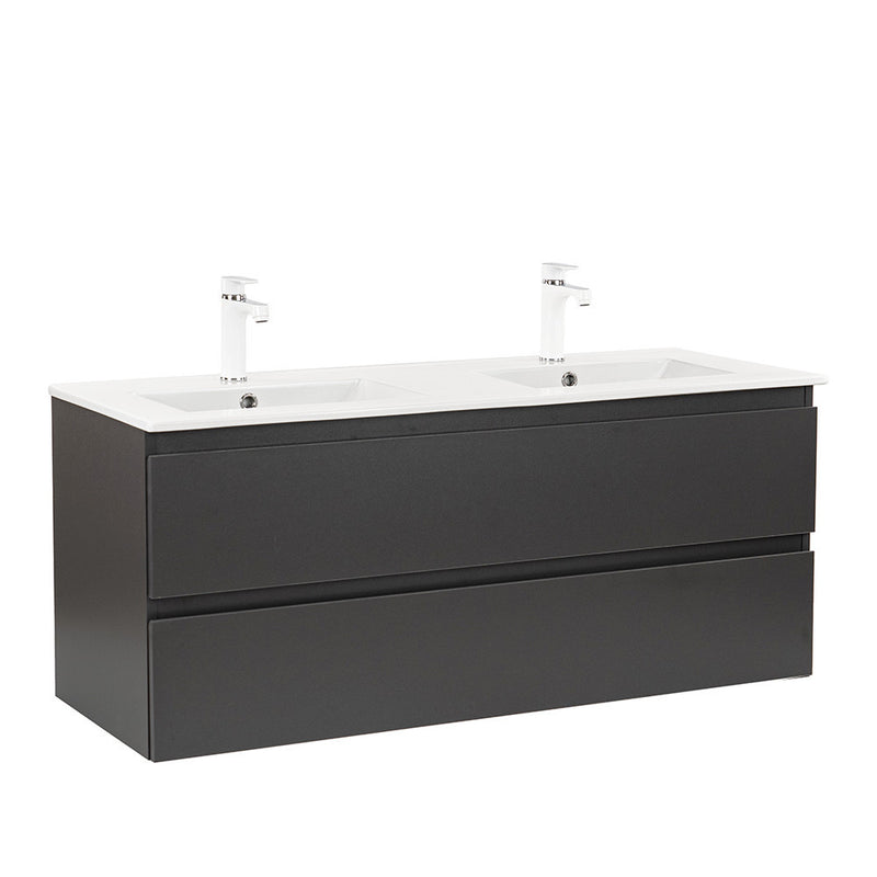 Leziter Masca chiuveta baie Vario Forte 120 cu lavoar, antracit-antracit