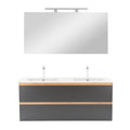 Leziter Set mobilier baie Vario Forte 120, stejar-antracit