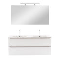 Leziter Set mobilier baie Vario Trim 120, alb-alb
