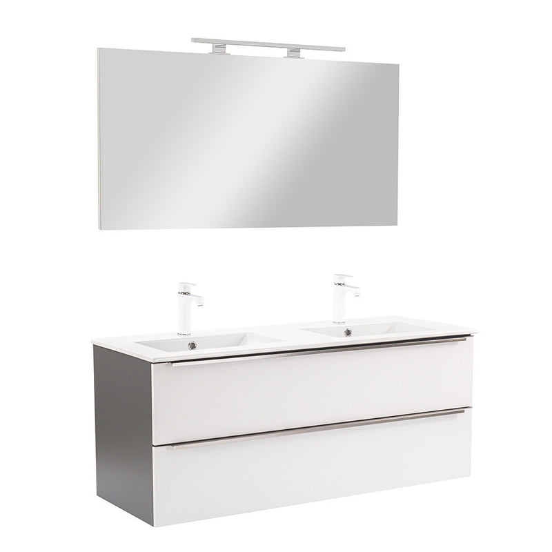 Leziter Set mobilier baie Vario Trim 120, antracit-alb