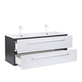 Leziter Masca chiuveta baie Vario Clam 120 cu lavoar, antracit-alb