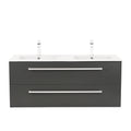 Leziter Masca chiuveta baie Vario Clam 120 cu lavoar, antracit-antracit