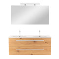 Leziter Set mobilier baie Vario Clam 120, stejar-stejar