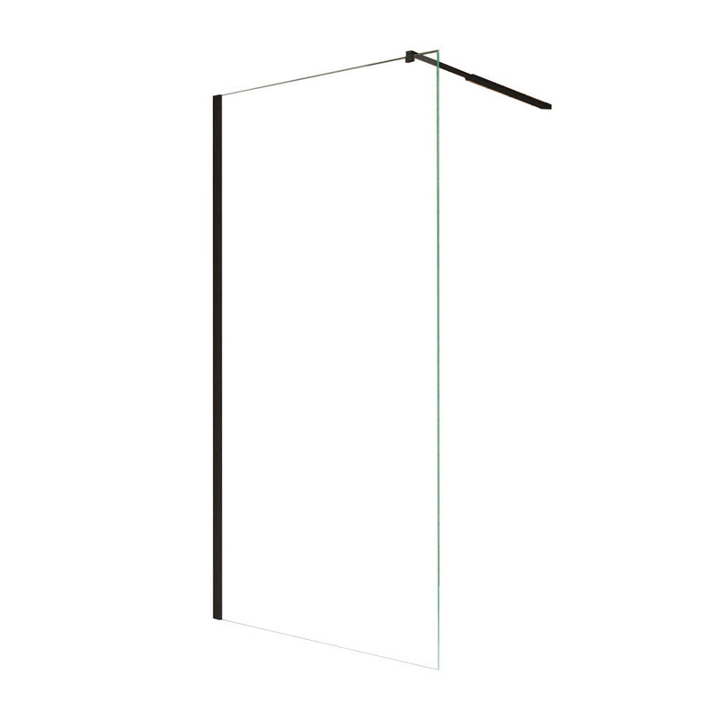 Leziter Cabină de duș River walk-in 80x190 cm neagră