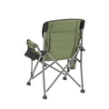 Leziter Scaun de pescuit Leziter Comfort Plus cu cotieră și suport pentru pahare verde