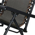 Sezlong pliabil cu spatar reglabil, structura metalica, material textilene, 175x67 cm, maro