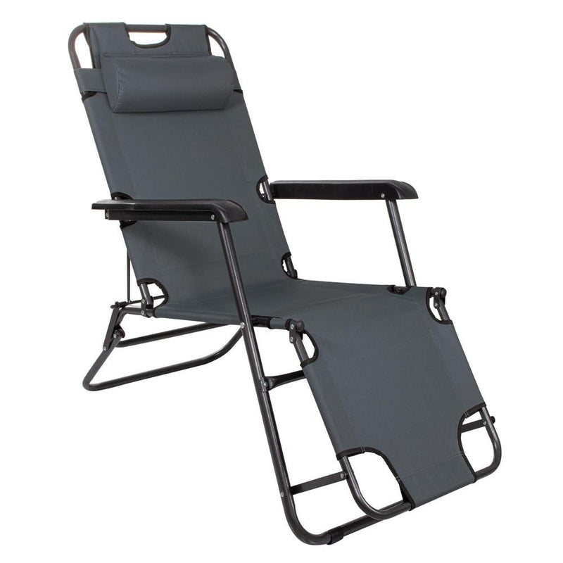 Sezlong pliabil SERSIMO GC13, Relax Zero Gravity, 80x60x153cm, Gri