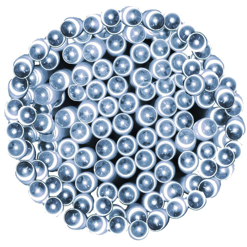 Instalatie lumini de exterior pentru gradina, 10 metri, 100 LED-uri, cu baterii, alb