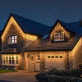 Ghirlanda luminoasa tip perdea Premium 500 LED-uri, 22,5m, 30Wati, interior/exterior, cu flash, alb cald (galben)