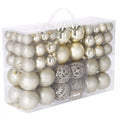 Set globuri de Craciun, 100 bucati, 3-6cm, auriu