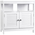 VASAGLE Dulap baie baza lavoar, cu 2 usi, 2 compartimente, alb 60x60x30 cm, alb
