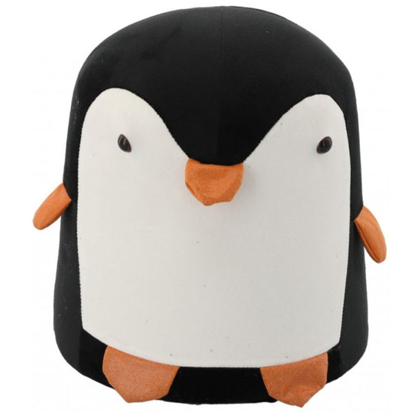 Taburet pentru copii, 28x34cm, maxim 50kg, model pinguin negru