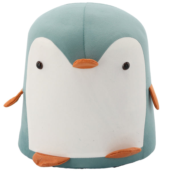 Taburet pentru copii, 28x34cm, maxim 50kg, model pinguin albastru