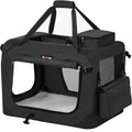 FEANDREA Geanta transport animale de companie, pliabila, din material textil, marime M, 60x42x42cm, negru