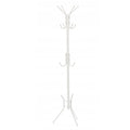 Cuier hol metalic 178 cm, 12 carlige, design minimalist, alb