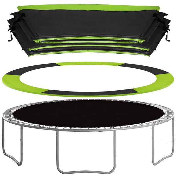 Protectie arcuri pentru trambulina cu diametrul de 244 cm, Verde si Negru