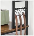 VASAGLE Raft de bucatarie, spatiu cuptor cu microunde, 6 rafturi, 40x60x167cm, maro rustic si negru