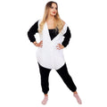 Pijama tip salopeta pentru adulti, model Panda, marime L