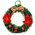 Coronita pentru Craciun, 35 cm, din brad artificial, cu decoratiuni, verde