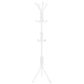 Cuier tip pom metalic Sersimo, 12 agatatoare, 177cm, alb