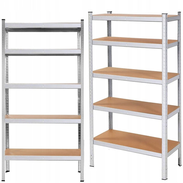 Raft cadru metalic modular pentru depozitare, 5 polite, 180x90x40cm, sarcina 875kg
