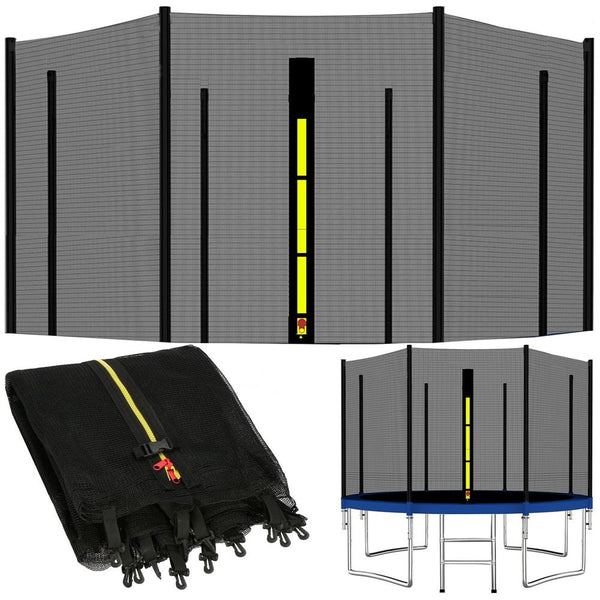 Plasa de siguranta si protectie pentru trambuline, 180cm cu 6 stalpi exteriori