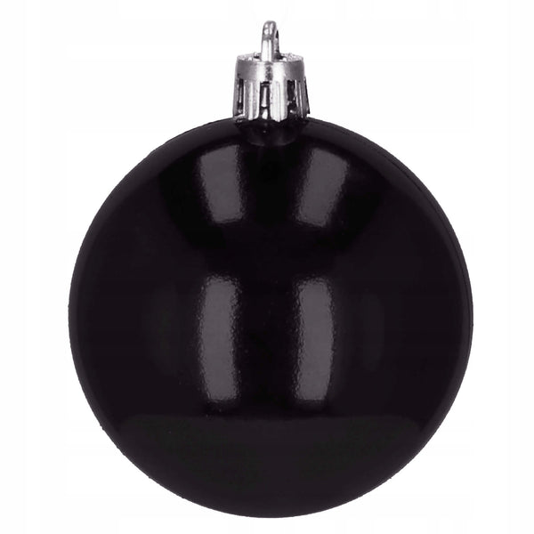 Set globuri de Craciun, 100 bucati, 3-6cm, negru auriu