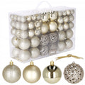 Set globuri de Craciun, 100 bucati, 3-6cm, auriu
