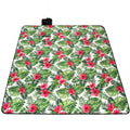 Patura pentru picnic sau plaja, cu folie izolatoare si maner, 200x300cm, floral