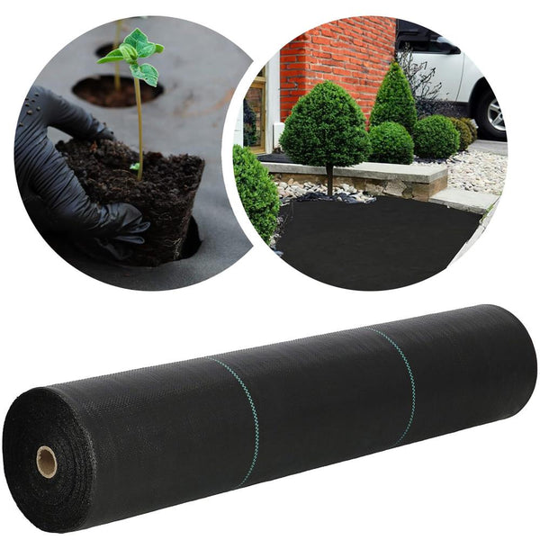 Folie agrotextil, mulcire, antiburuieni, filtru UV, 50 x 1.1metri, 90g/m2, negru